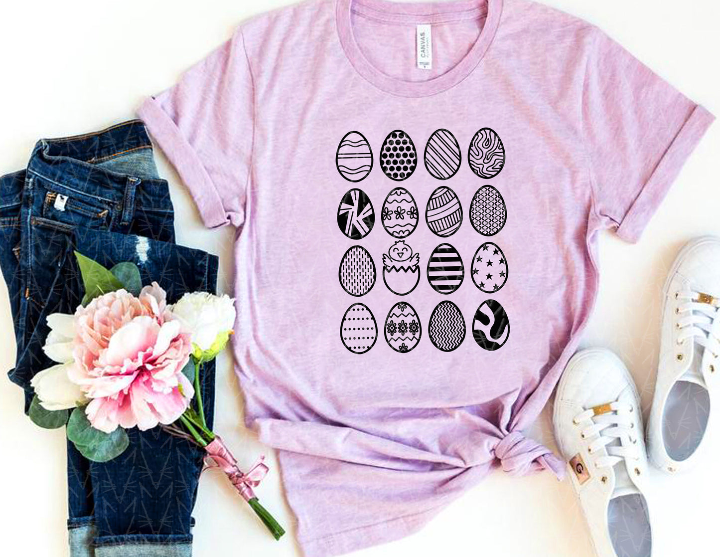 Patterned Easter Egg Shirt