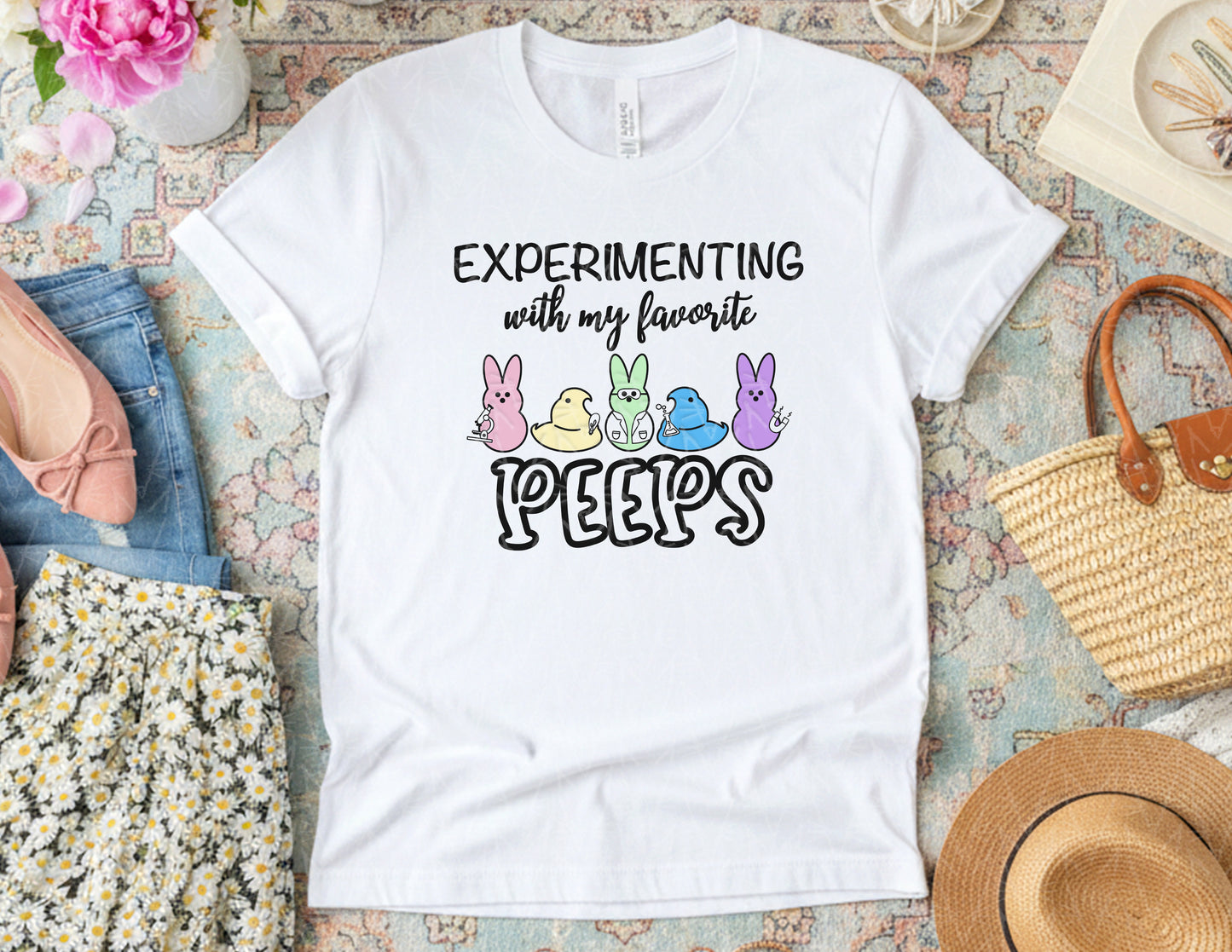 Experimenting with My Favorite Peeps Shirt (Color Graphic)