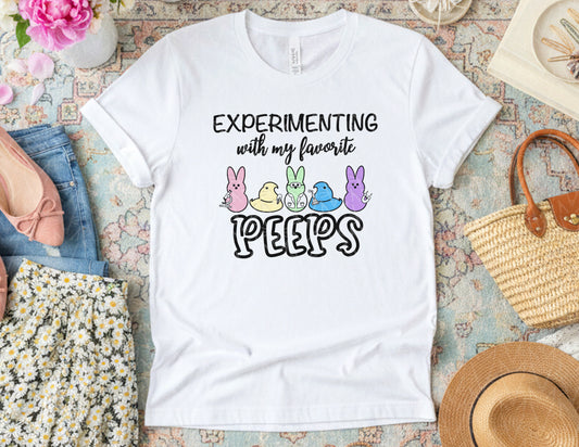 Experimenting with My Favorite Peeps Shirt (Color Graphic)