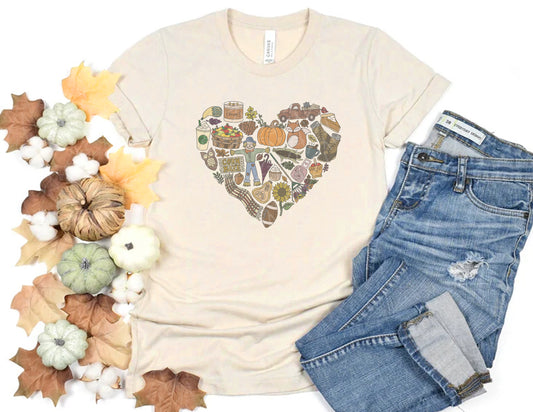 FALLing in Love with Autumn Shirt (Faded Color Graphic)