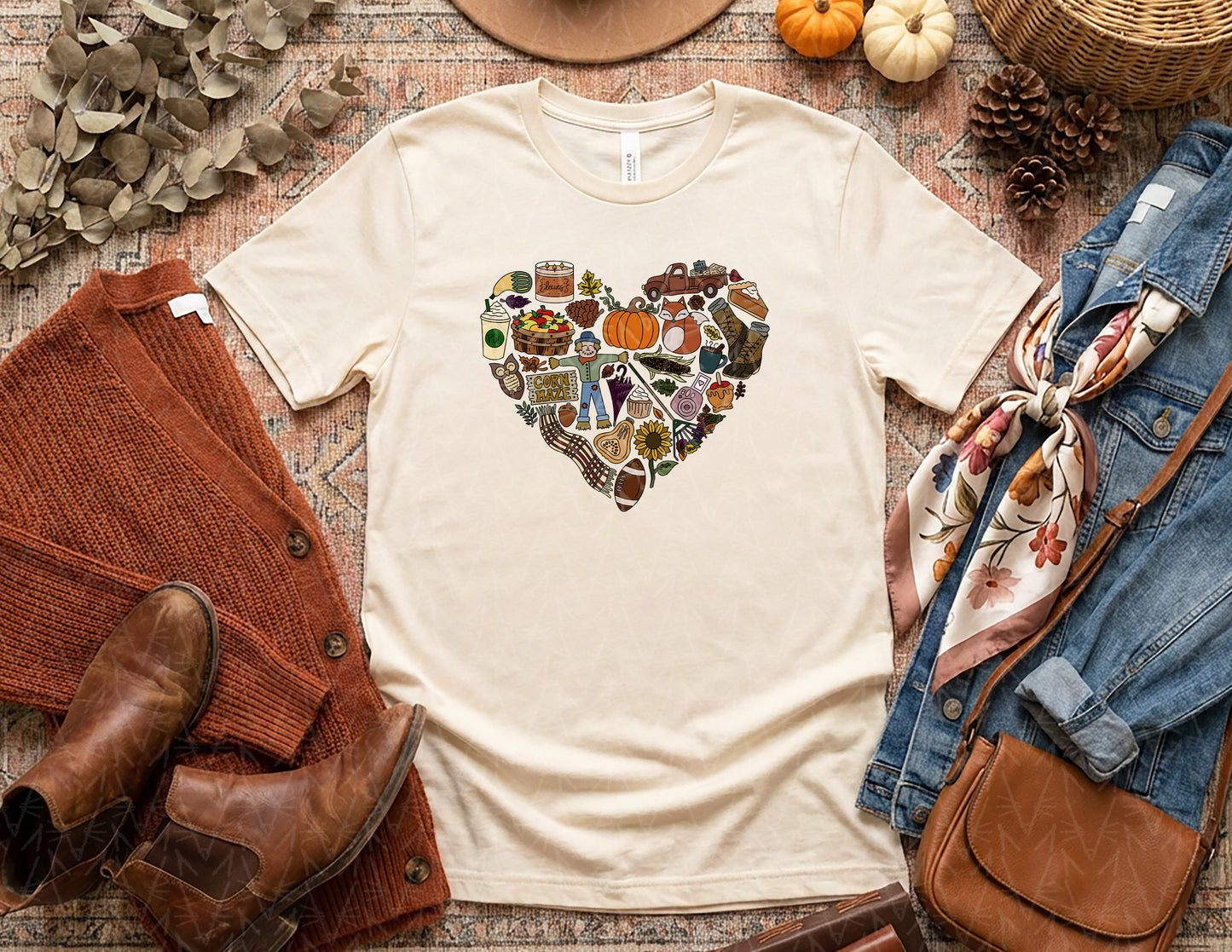 FALLing in Love with Autumn Shirt (Full Color Graphic)