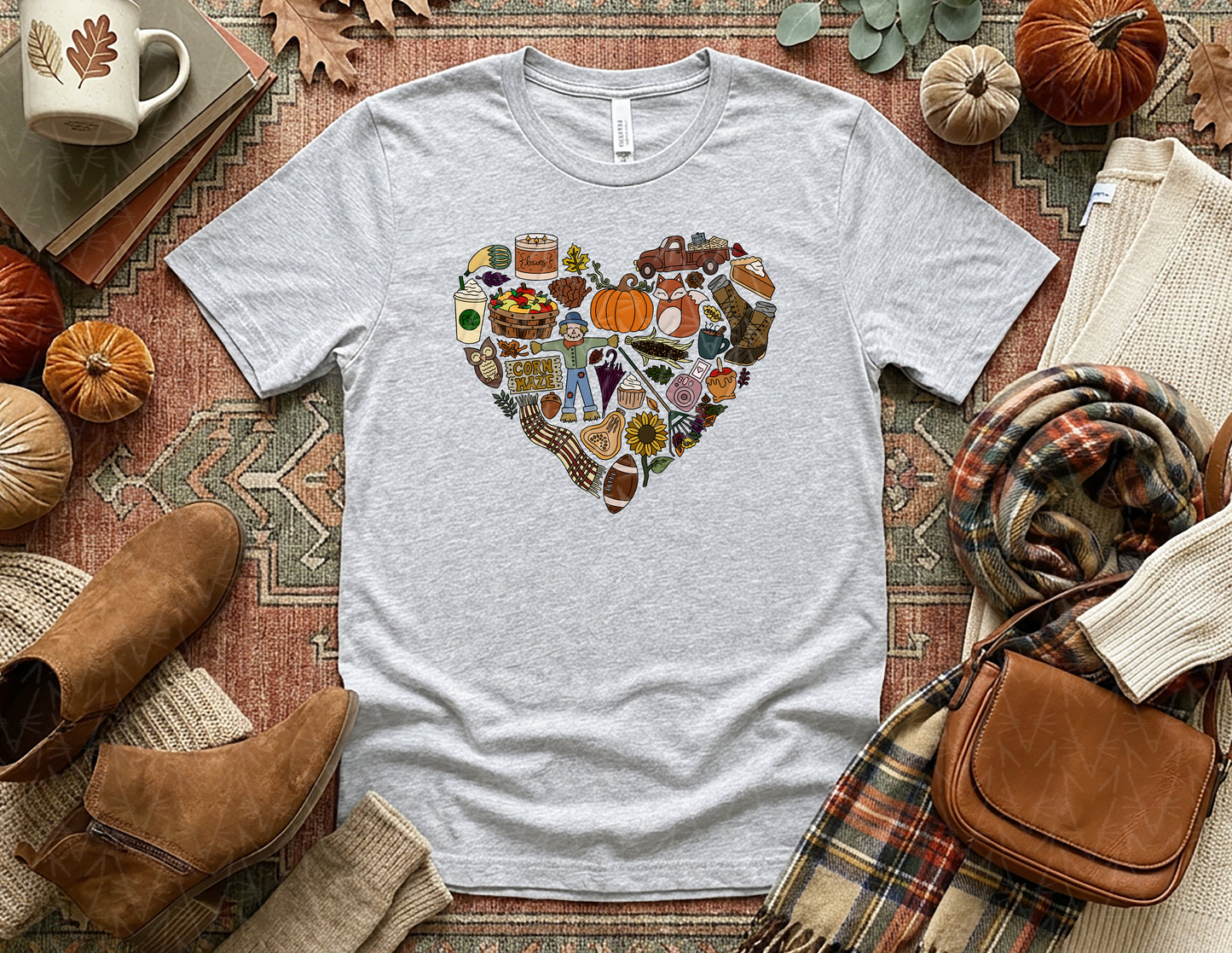 FALLing in Love with Autumn Shirt (Full Color Graphic)