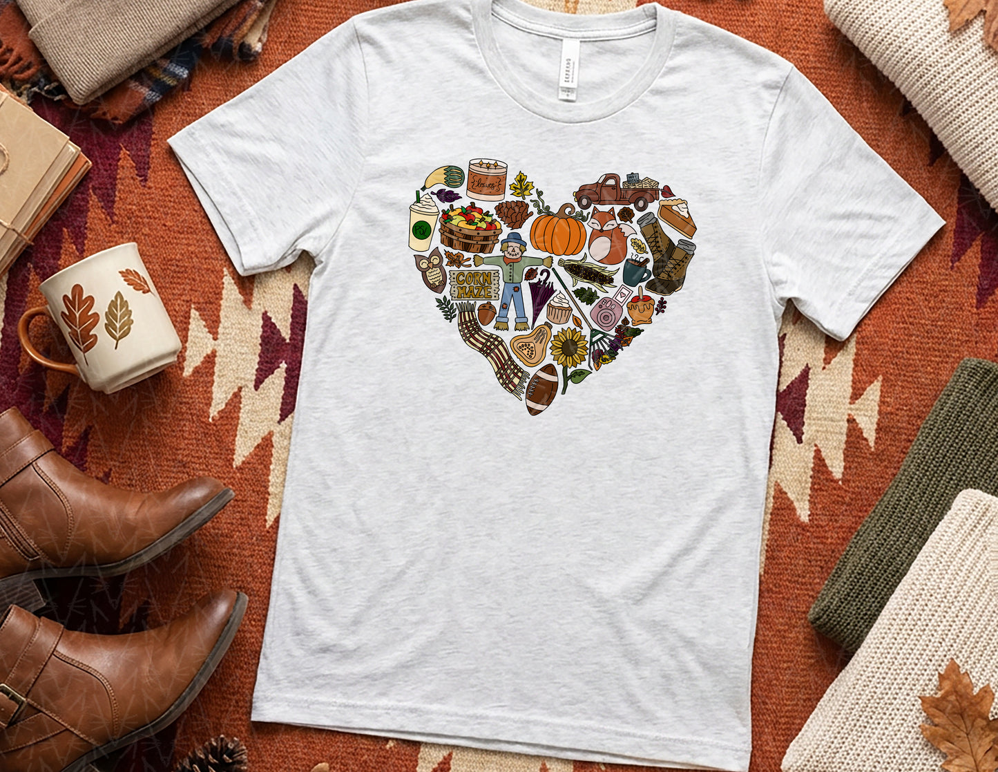 FALLing in Love with Autumn Shirt (Full Color Graphic)