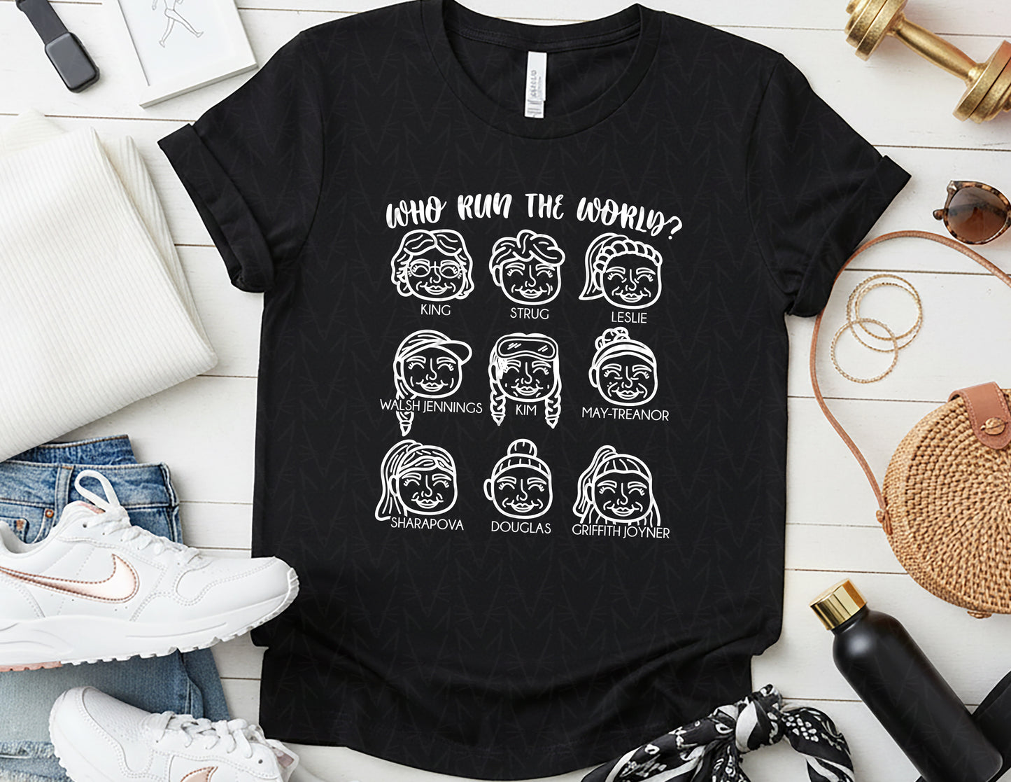 Female Athletes Run the World - Vol. 2 (White Graphic)