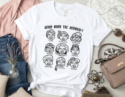 Female Scientists Run the World - Vol. 1 (Black Graphic)