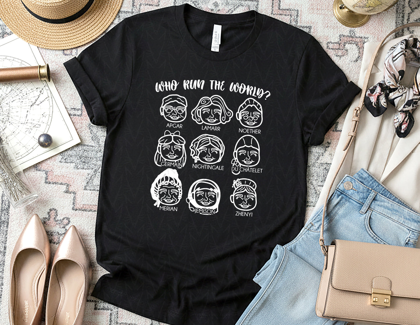 Female Scientists Run the World - Vol. 2 (White Graphic)