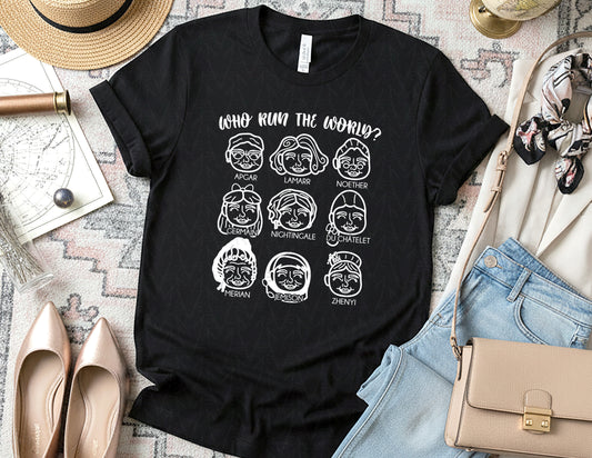 Female Scientists Run the World - Vol. 2 (White Graphic)