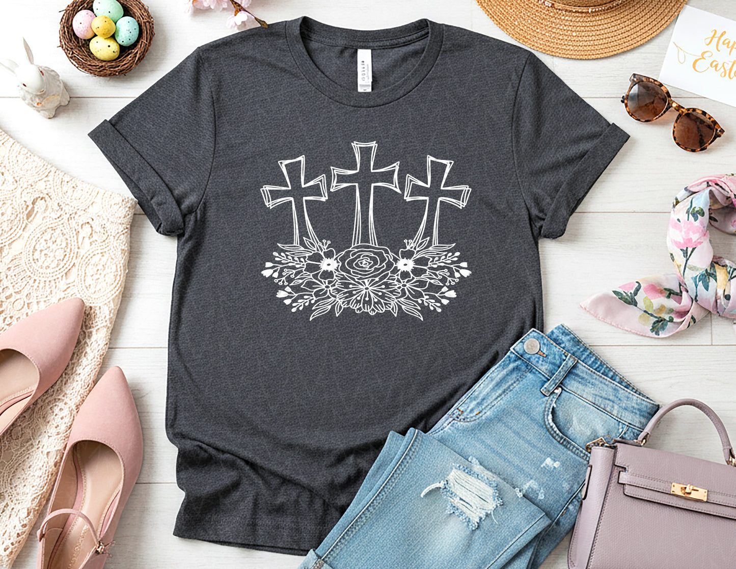 Floral Cross Shirt