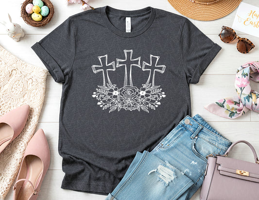 Floral Cross Shirt