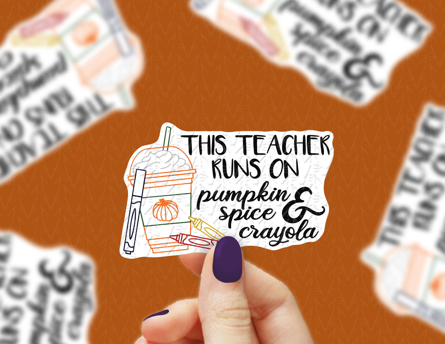 This Teacher Runs on PSL Sticker