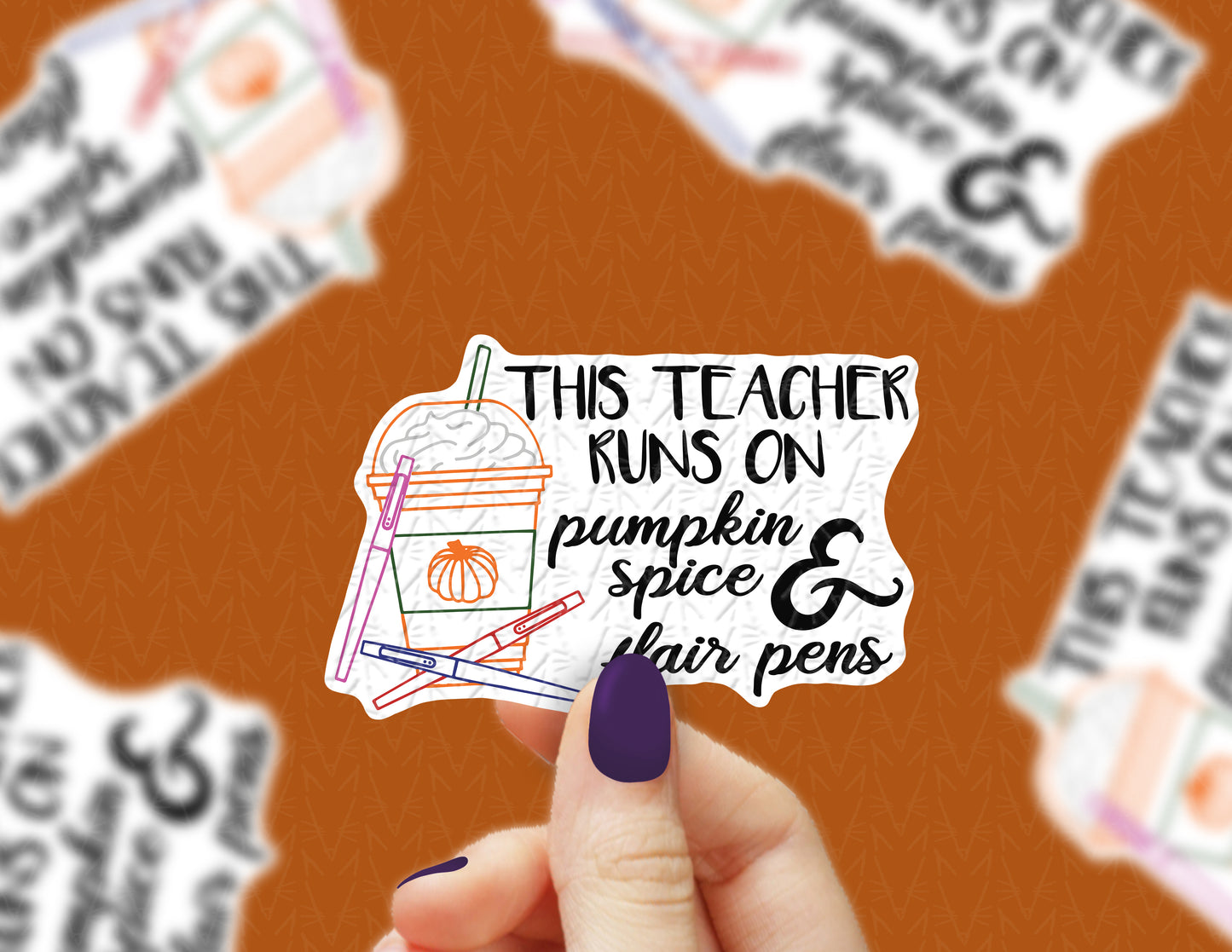 This Teacher Runs on PSL Sticker