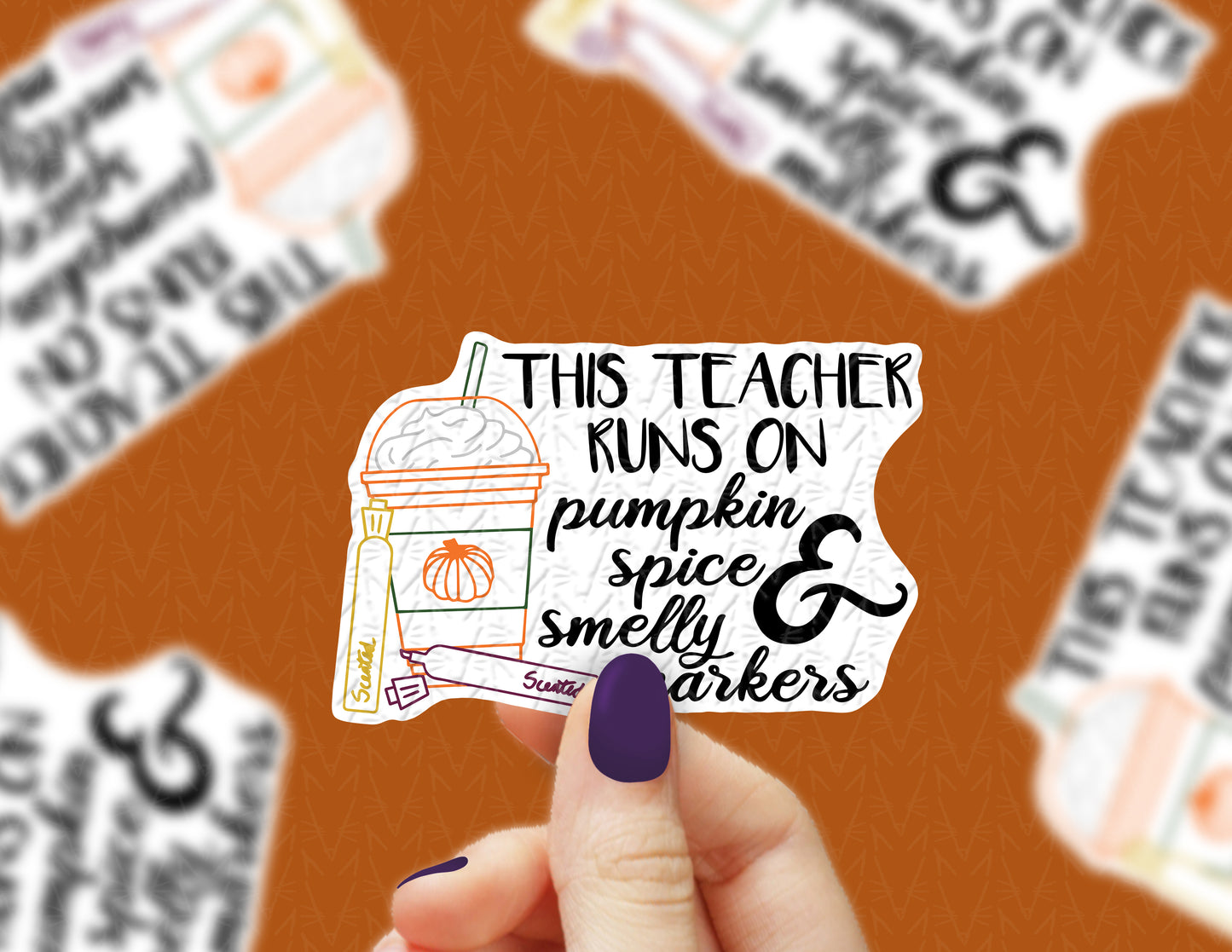 This Teacher Runs on PSL Sticker