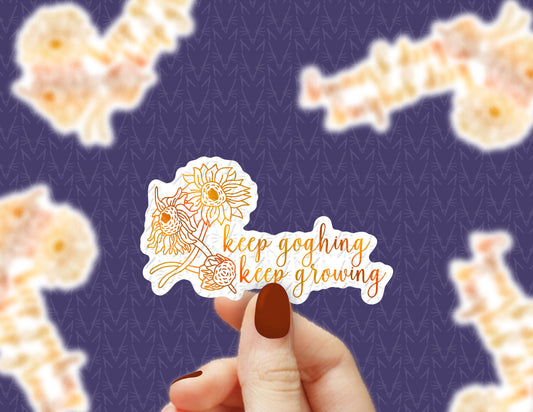 Keep Goghing & Growing Sticker