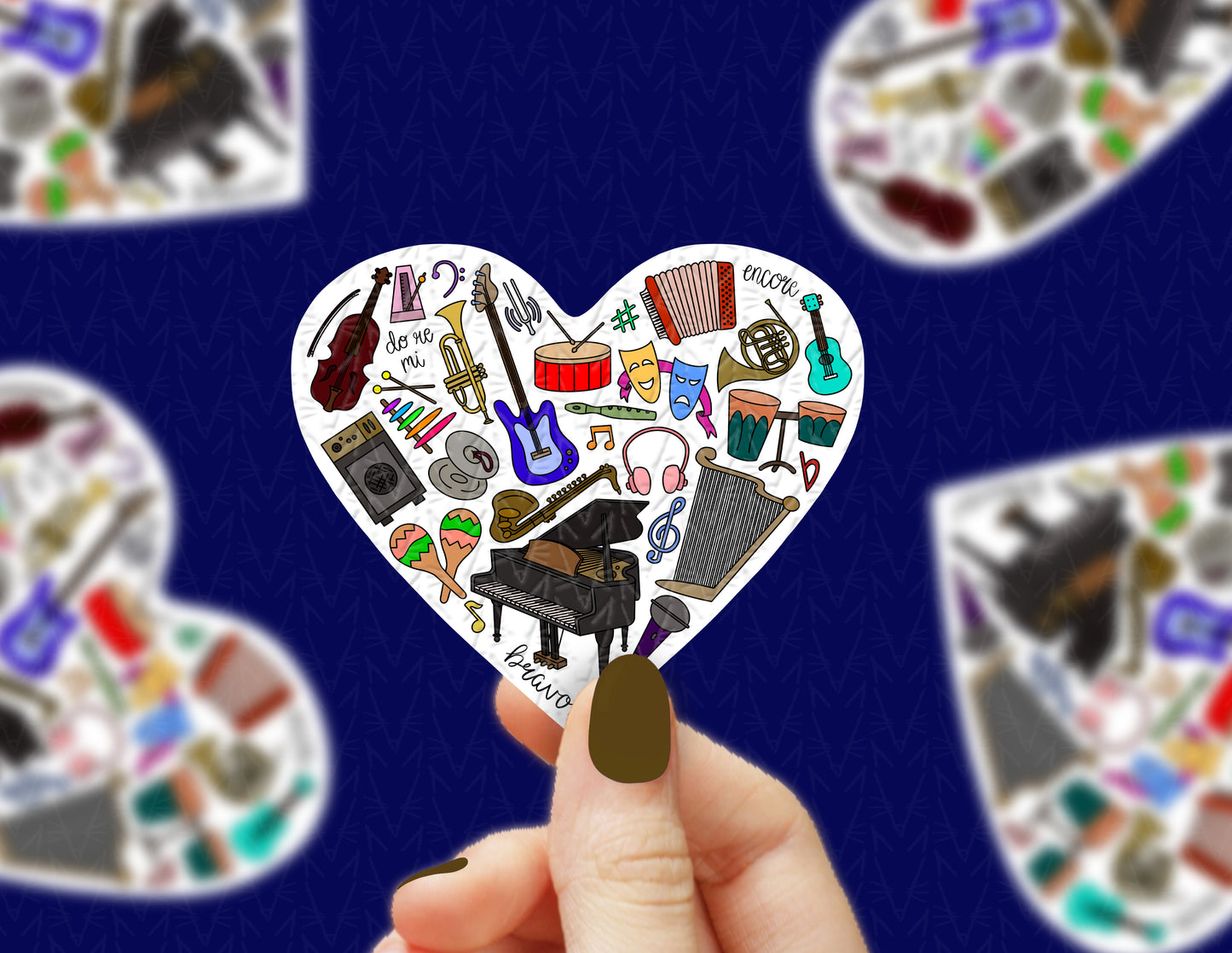 Full Color Song In Your Heart Sticker