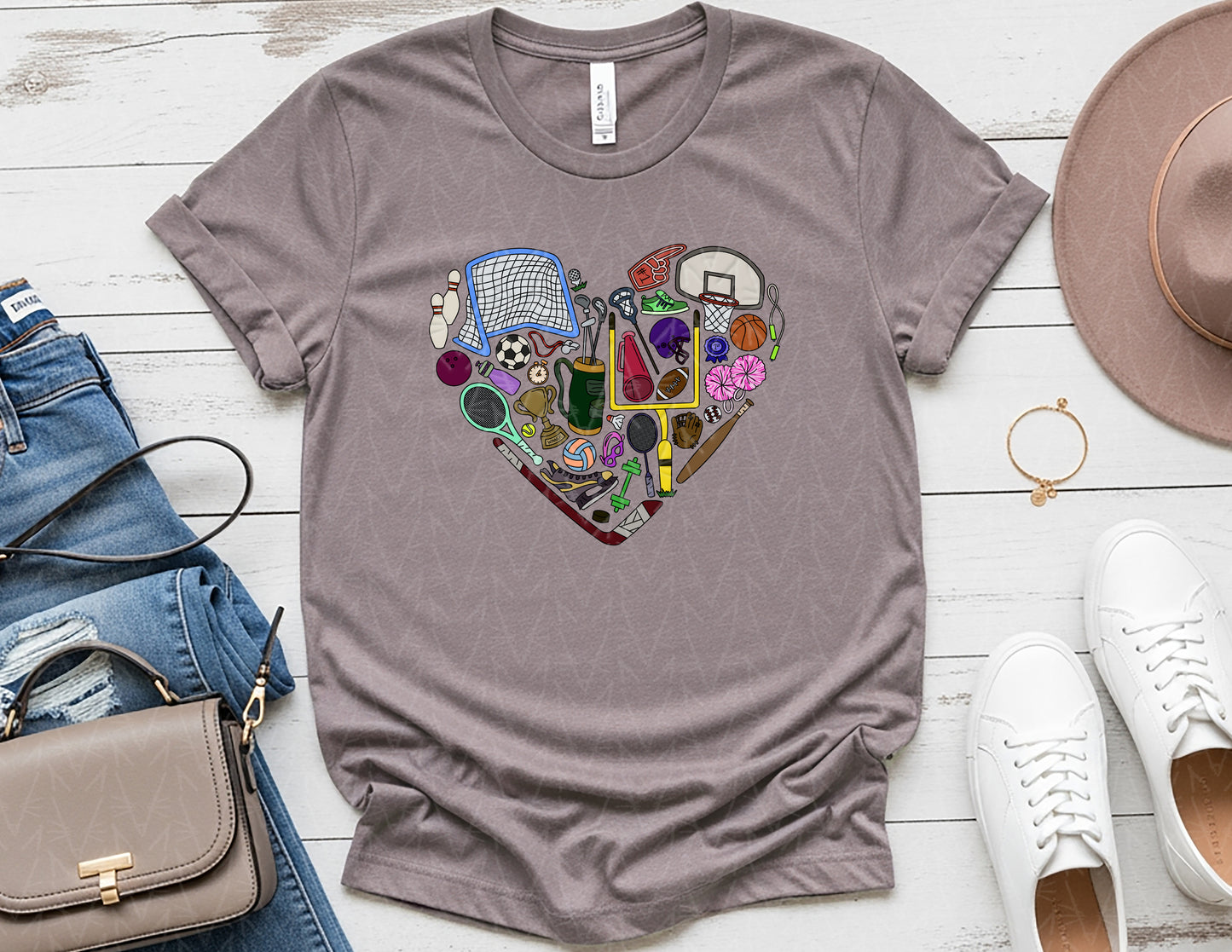 Get'cha Heart in the Game Shirt (Full Color Graphic)