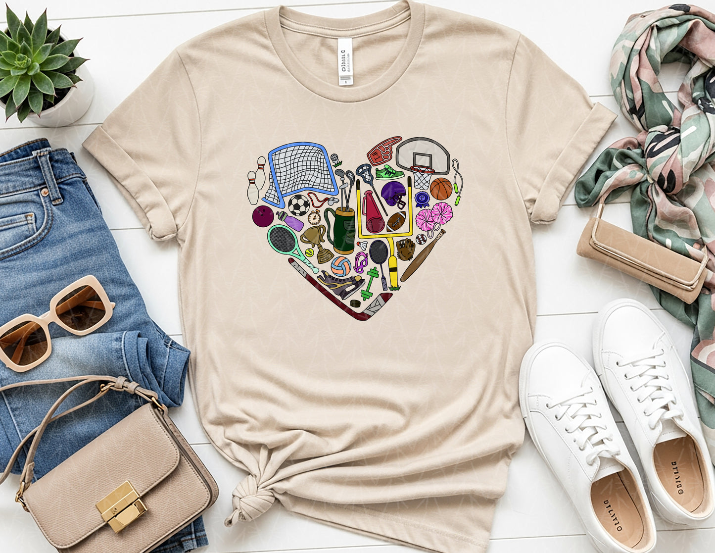 Get'cha Heart in the Game Shirt (Full Color Graphic)