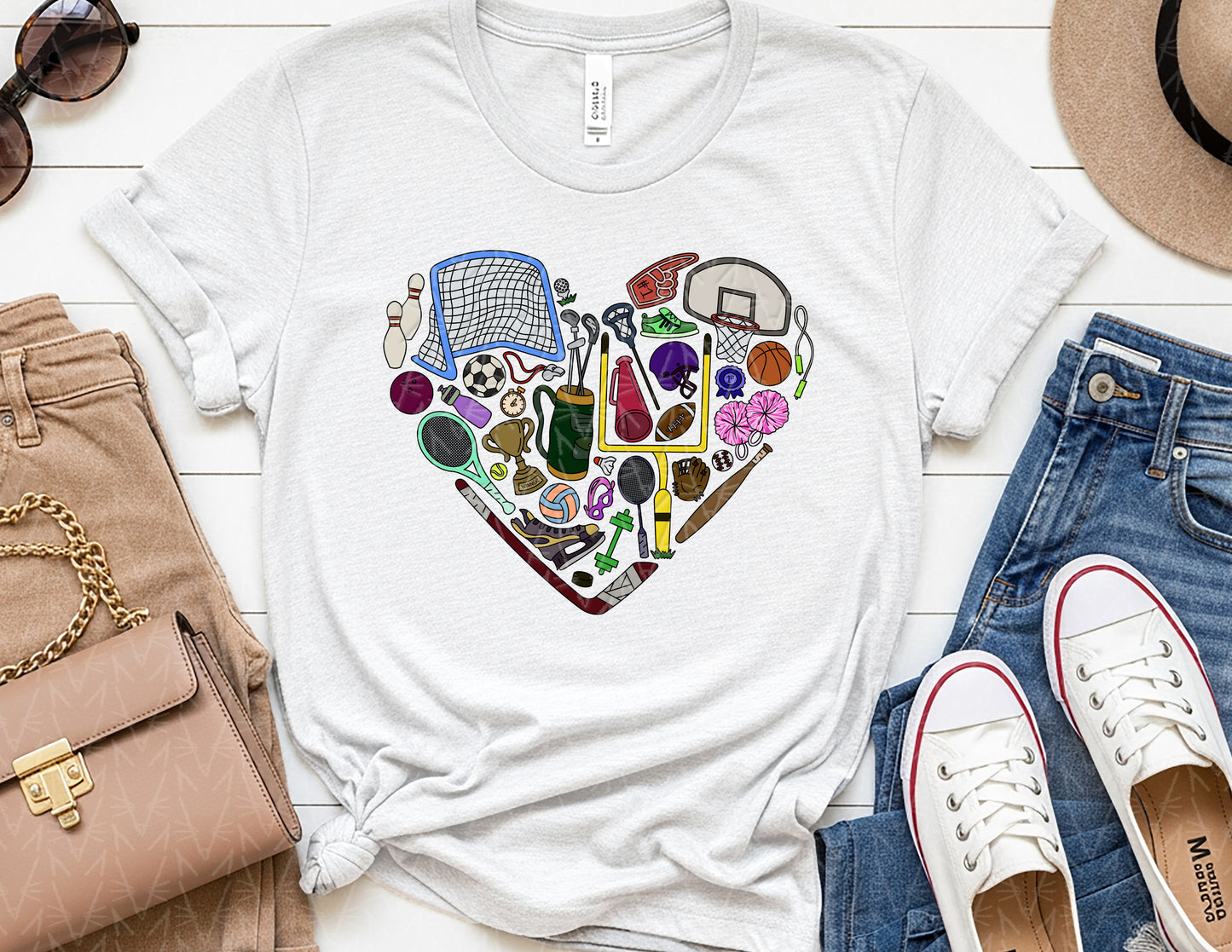 Get'cha Heart in the Game Shirt (Full Color Graphic)