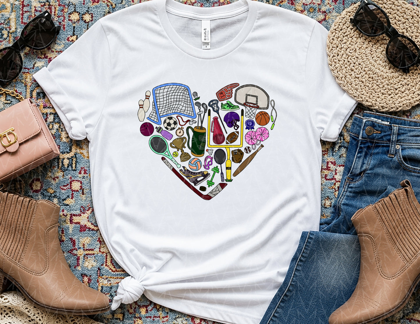 Get'cha Heart in the Game Shirt (Full Color Graphic)