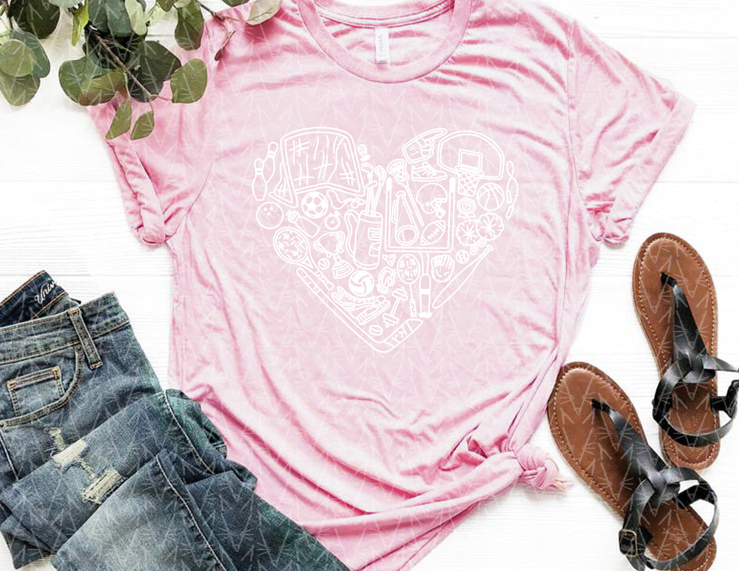 Get'cha Heart in the Game Shirt (Spring Color Combo)