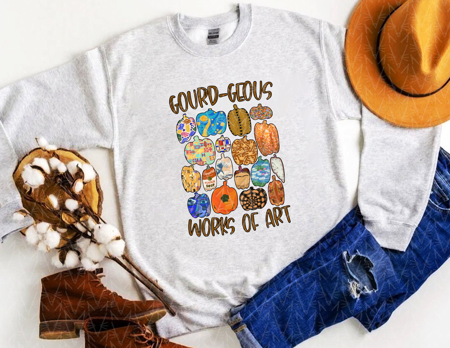 GOURDgeous Works of Art Sweatshirt (Full Color Graphic)