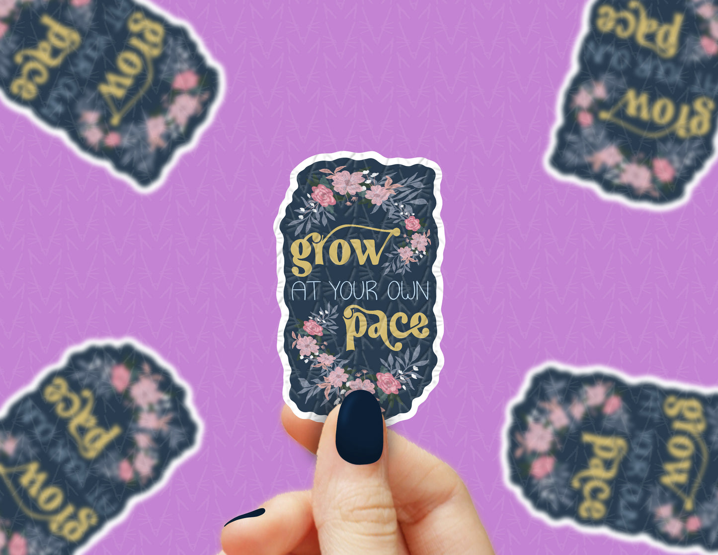 Grow at Your Own Pace Sticker