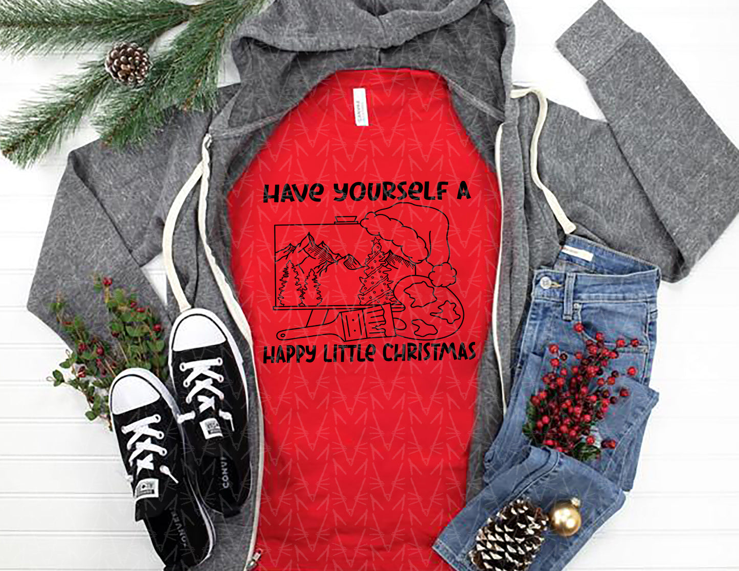 Happy Little Christmas Shirt - CLOSET CLEANOUT SALE!