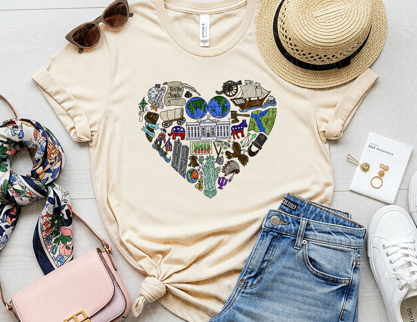 History Begins in the Heart Shirt (Full Color Graphic)