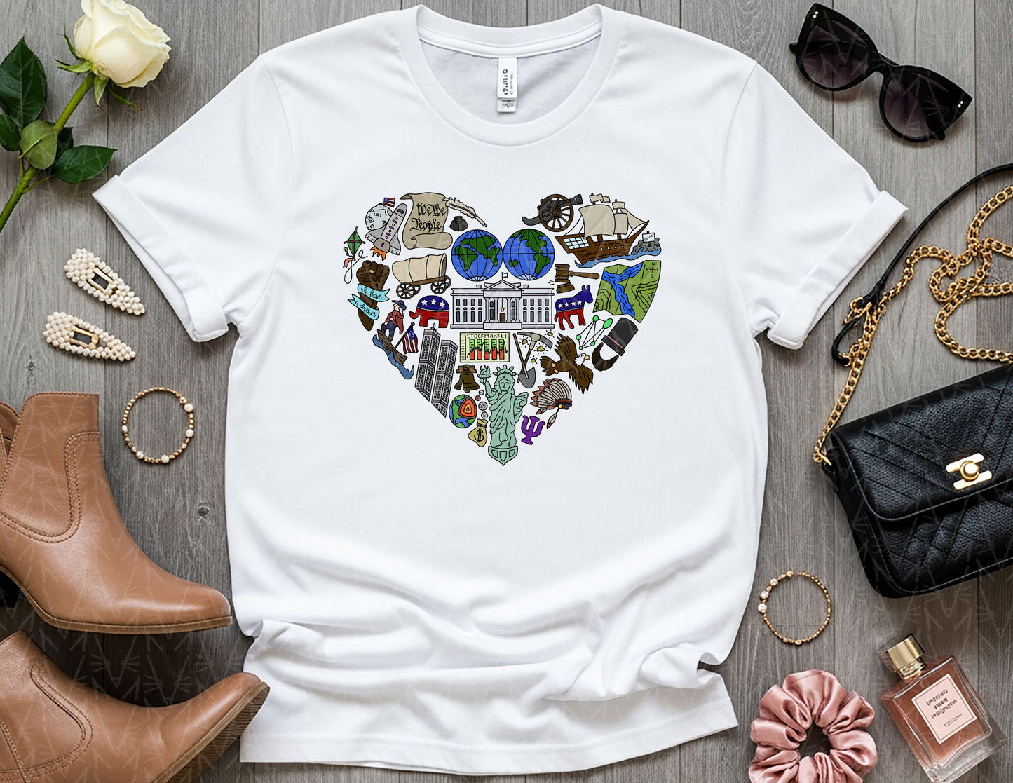 History Begins in the Heart Shirt (Full Color Graphic)