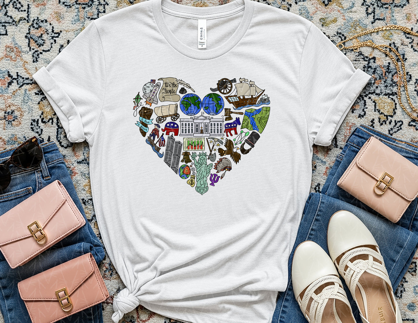 History Begins in the Heart Shirt (Full Color Graphic)