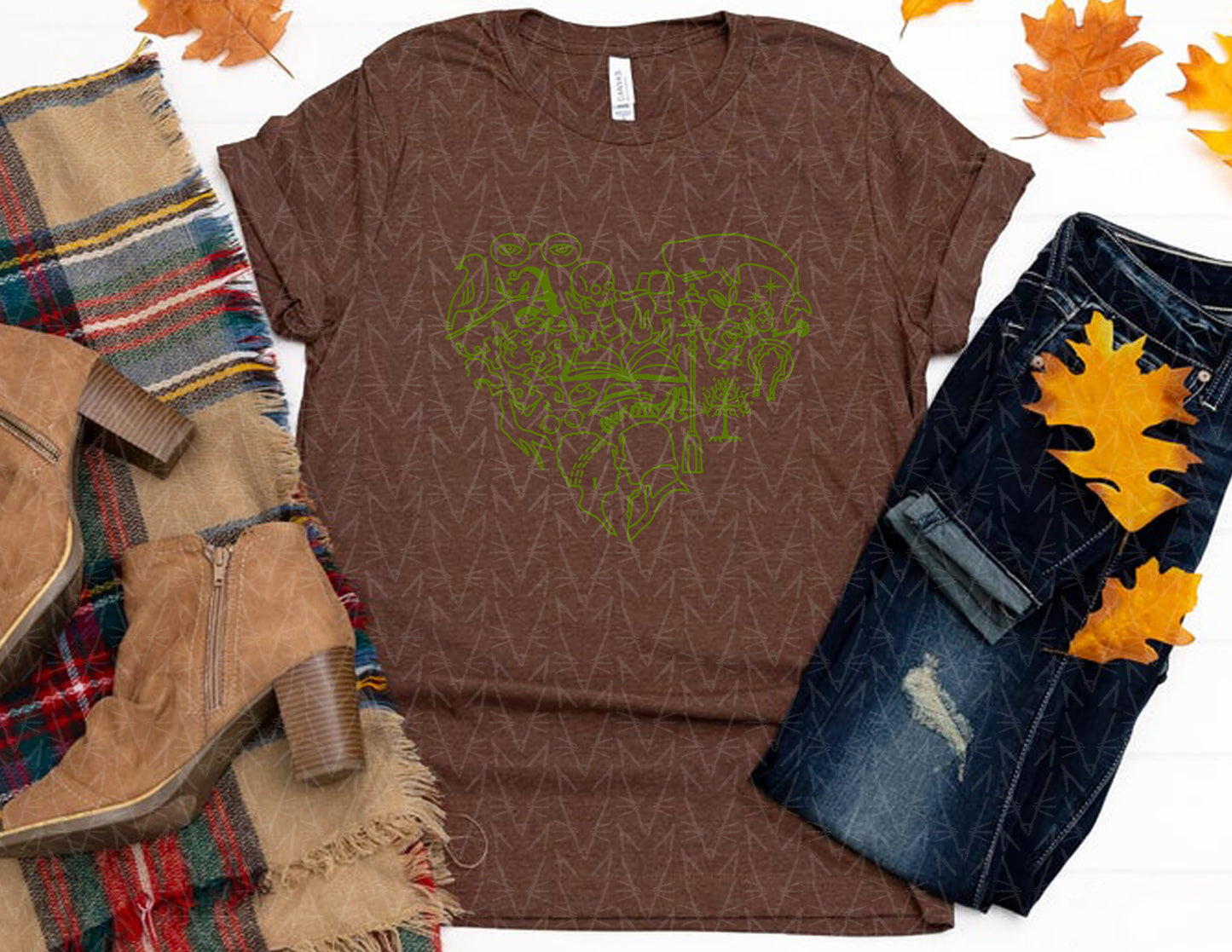 Heart Stuck in a Book Shirt (Fall Color Combo)