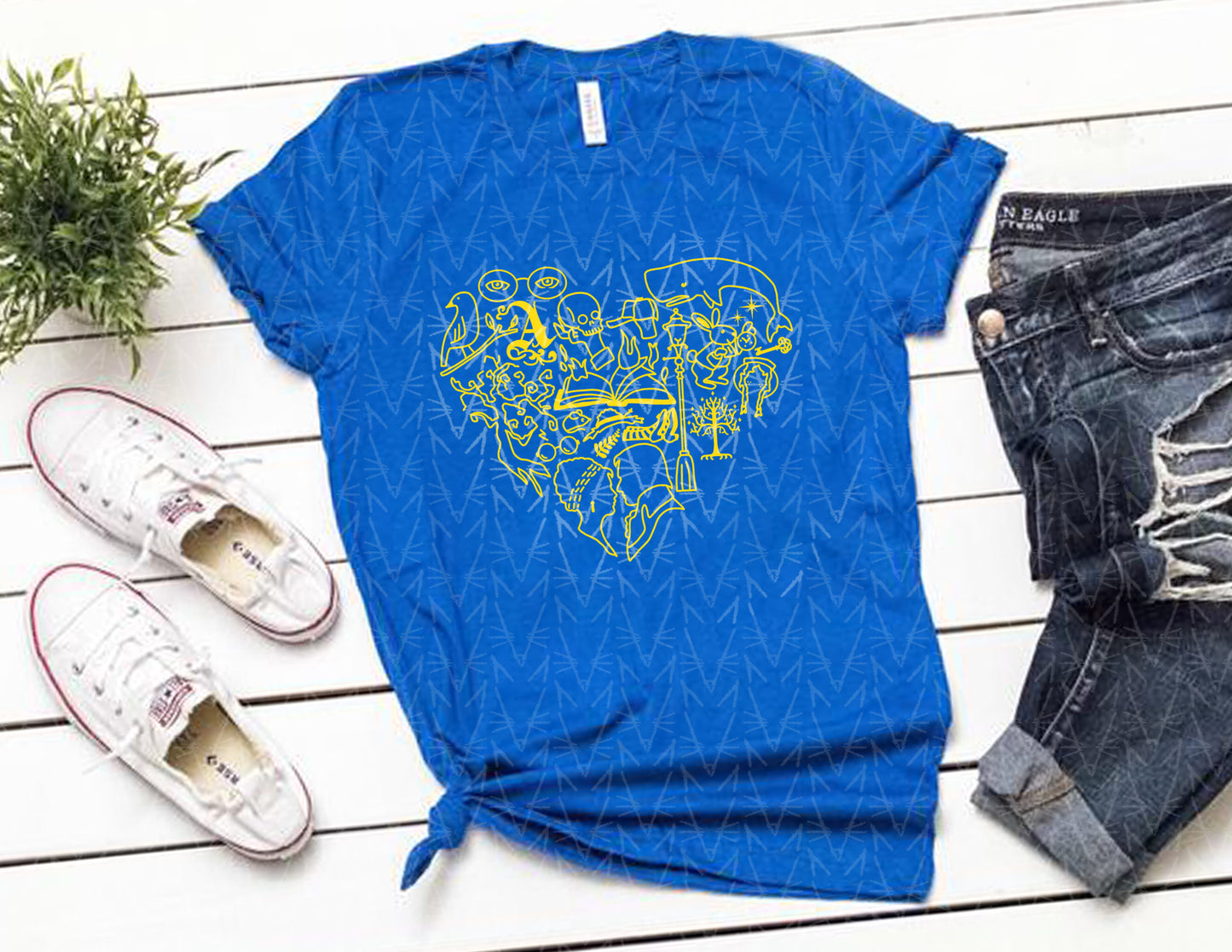 Heart Stuck in a Book Shirt (School Color Combo)