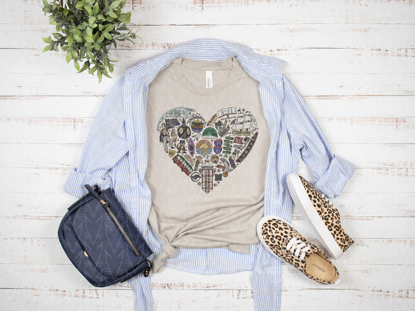 Left My Heart in Erie, PA Shirt (Full Color Graphic) - CLOSET CLEANOUT SALE!