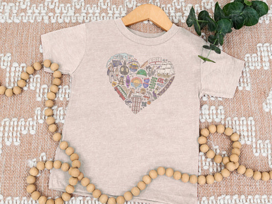 Left My Heart in Erie, PA Youth Size Shirt (Faded Color Graphic) - CLOSET CLEANOUT SALE!