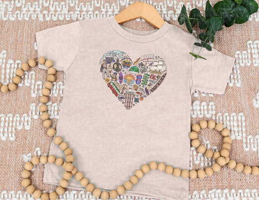 Left My Heart in Erie, PA Youth Size Shirt (Full Color Graphic) - CLOSET CLEANOUT SALE!