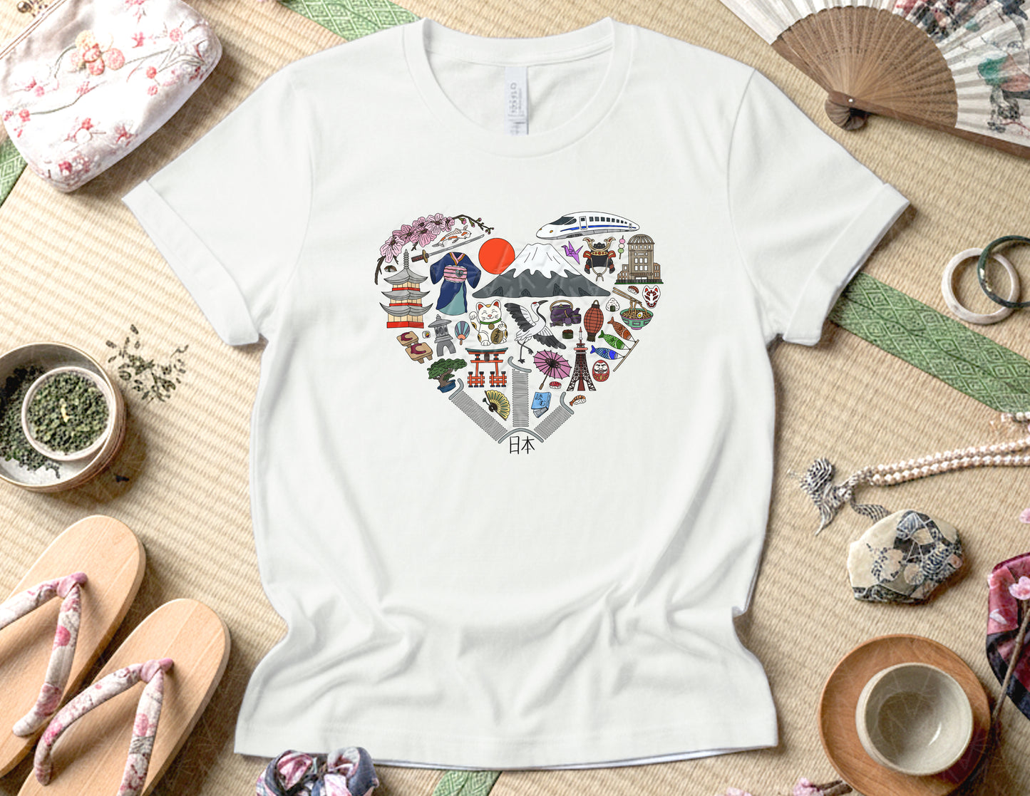 Left My Heart in Japan Shirt (Full Color Graphic)