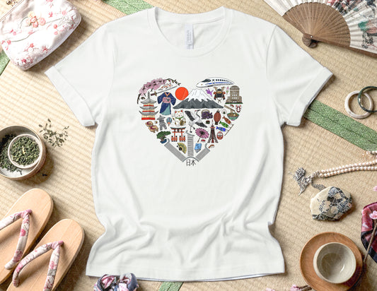 Left My Heart in Japan Shirt (Full Color Graphic)