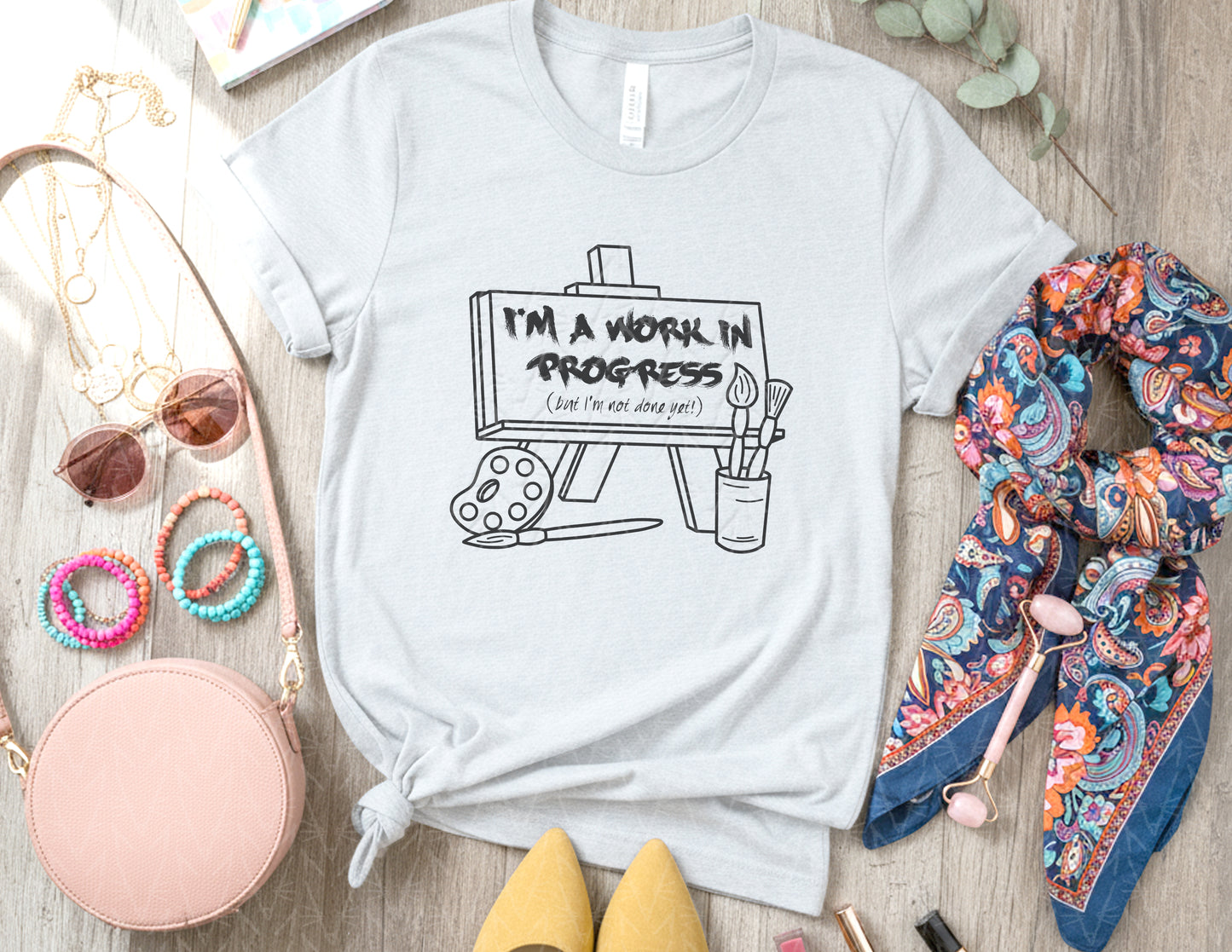 I'm a Work in Progress Shirt (Black Graphic)
