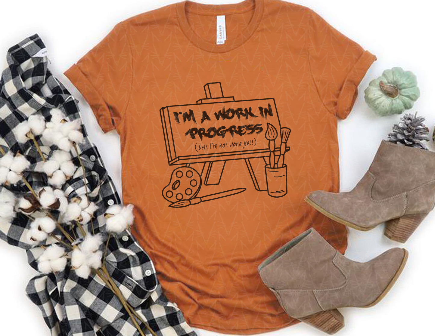 I'm a Work in Progress Shirt (Black Graphic)
