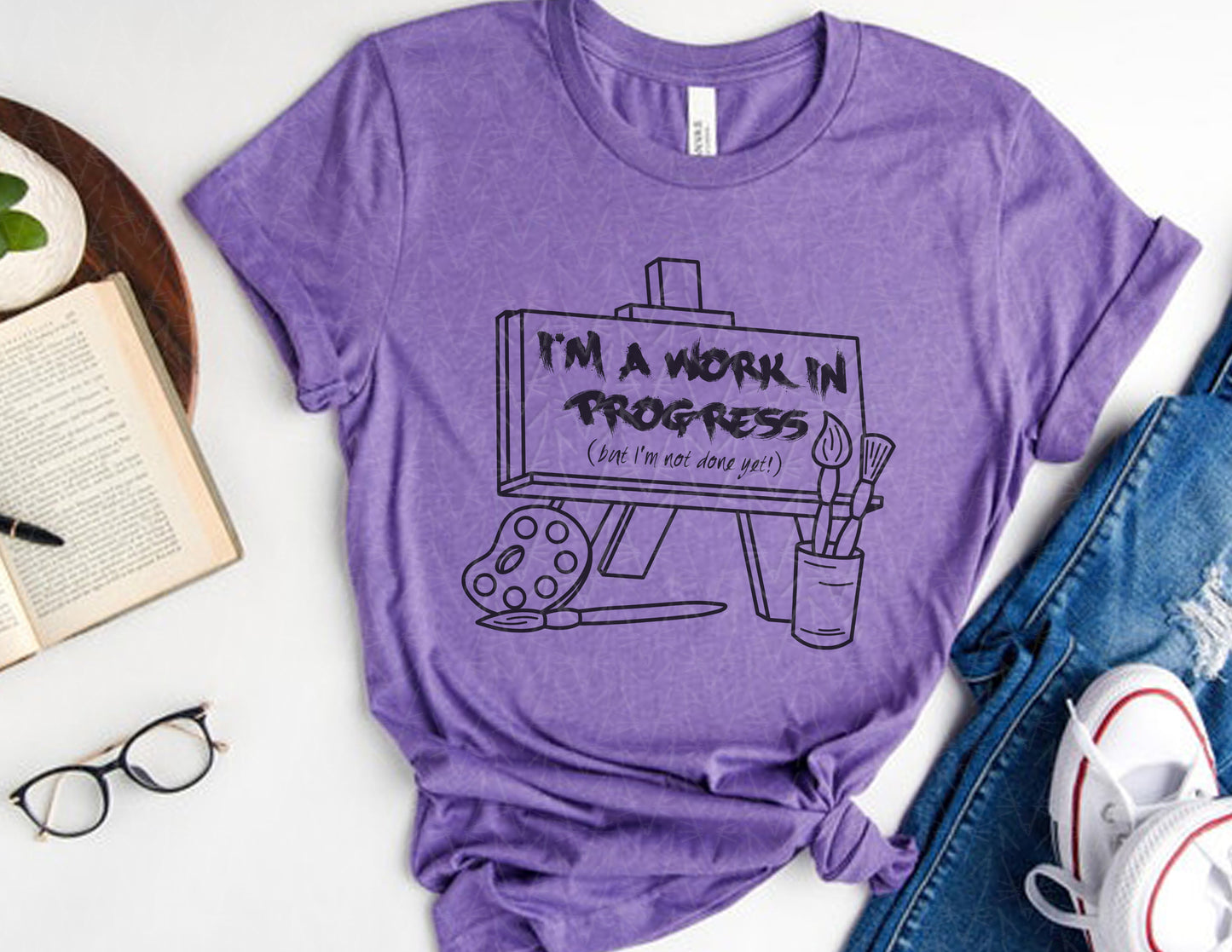 I'm a Work in Progress Shirt (Black Graphic)