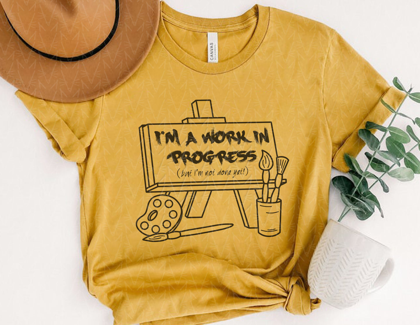 I'm a Work in Progress Shirt (Black Graphic)