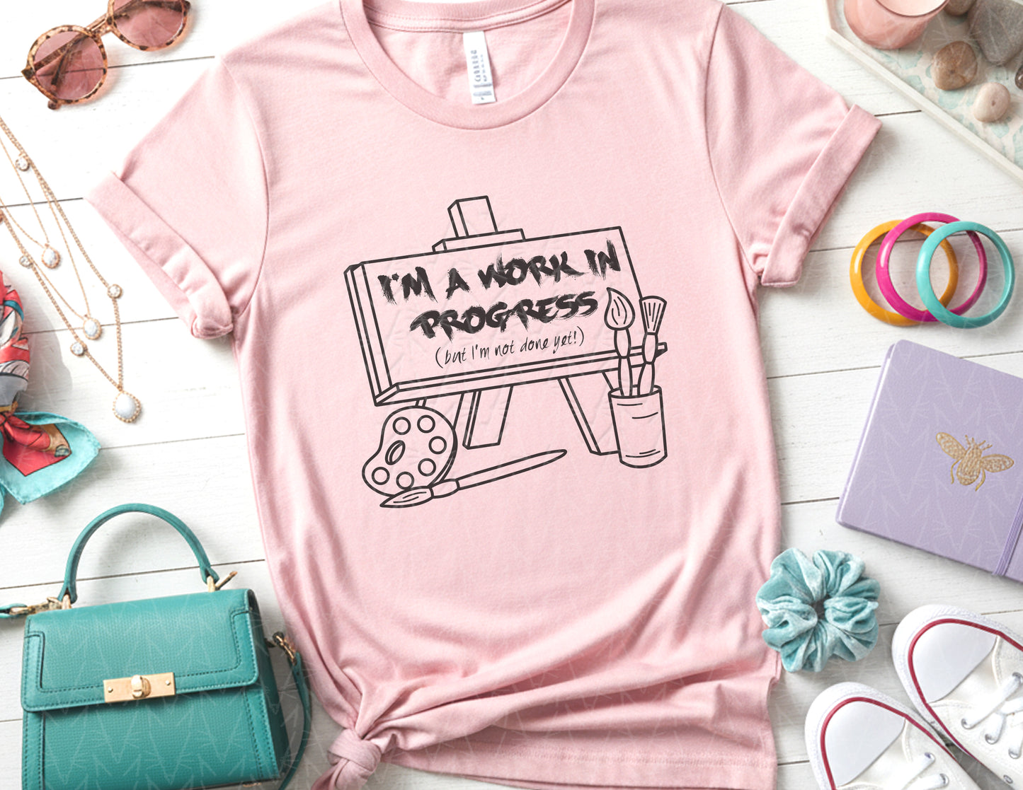 I'm a Work in Progress Shirt (Black Graphic)