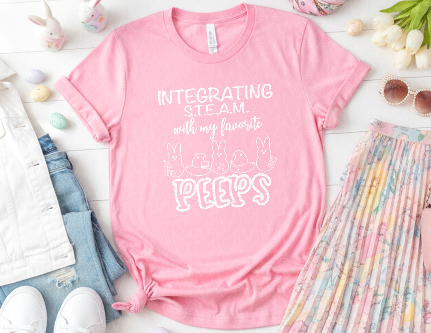 Integrating STEAM with My Favorite Peeps Shirt (White Graphic)
