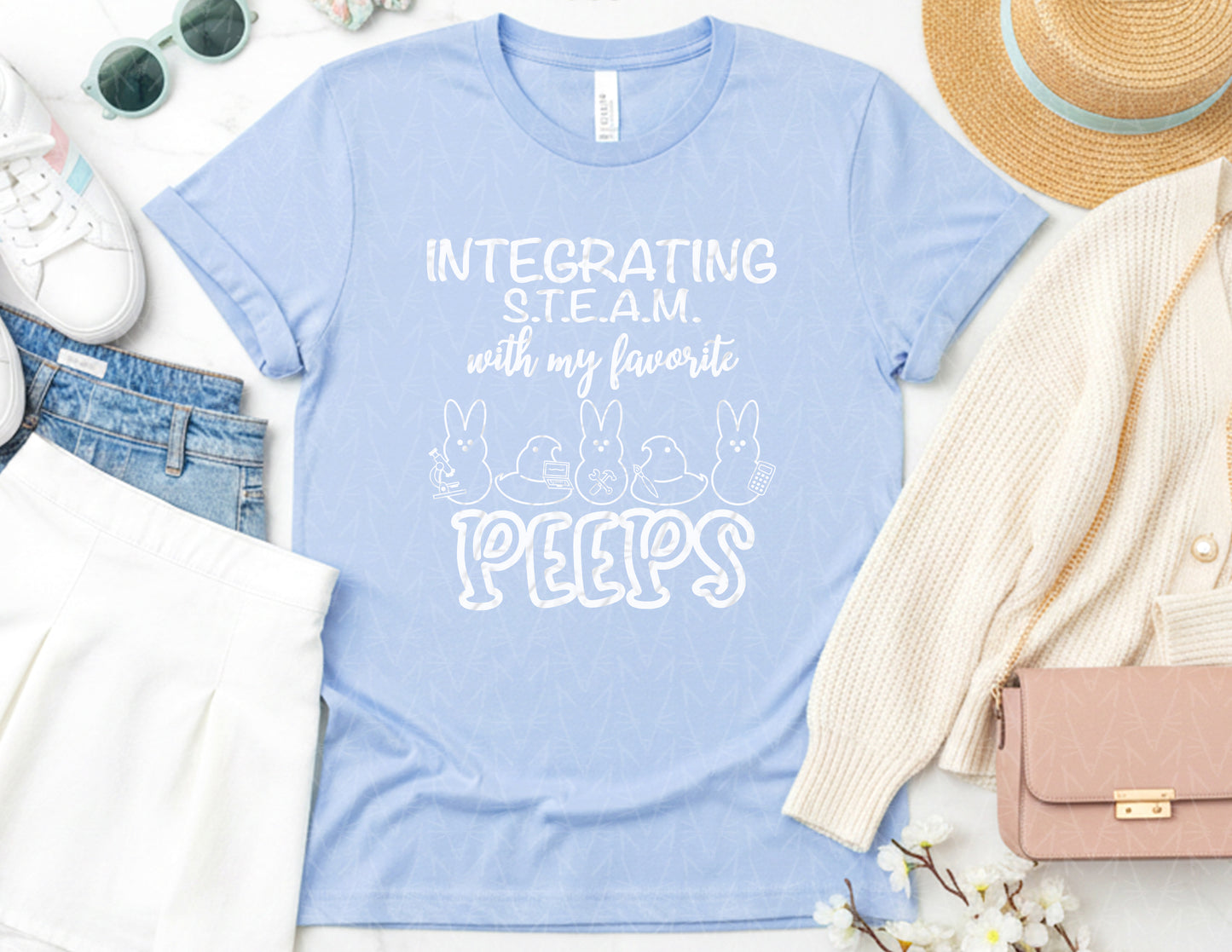 Integrating STEAM with My Favorite Peeps Shirt (White Graphic)