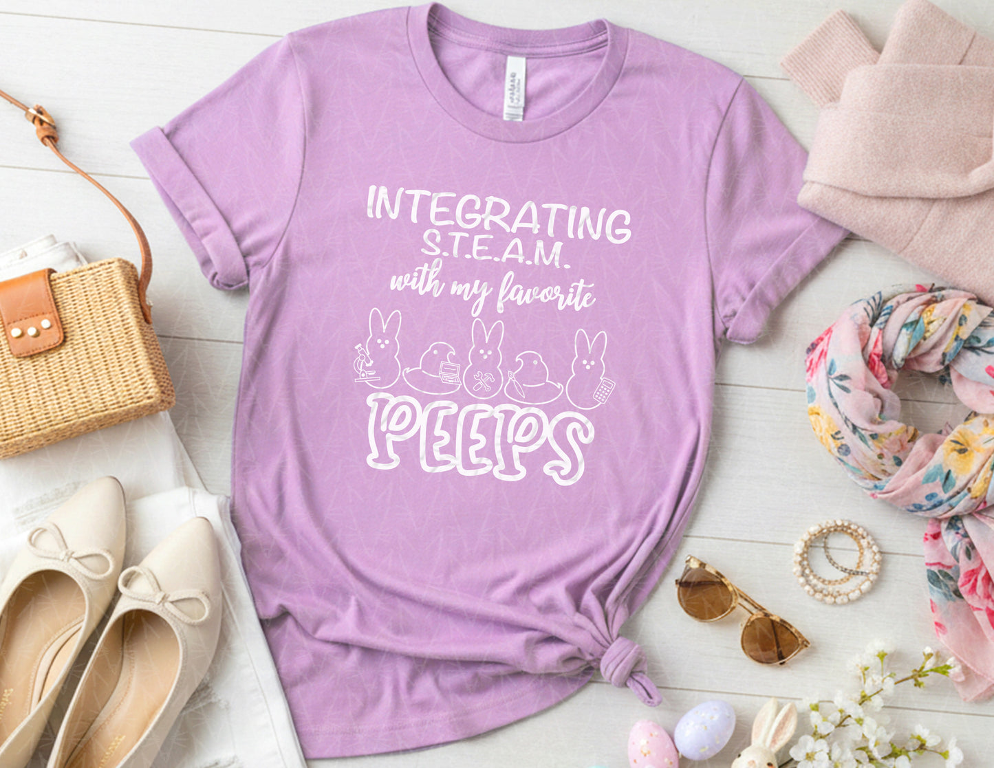 Integrating STEAM with My Favorite Peeps Shirt (White Graphic)