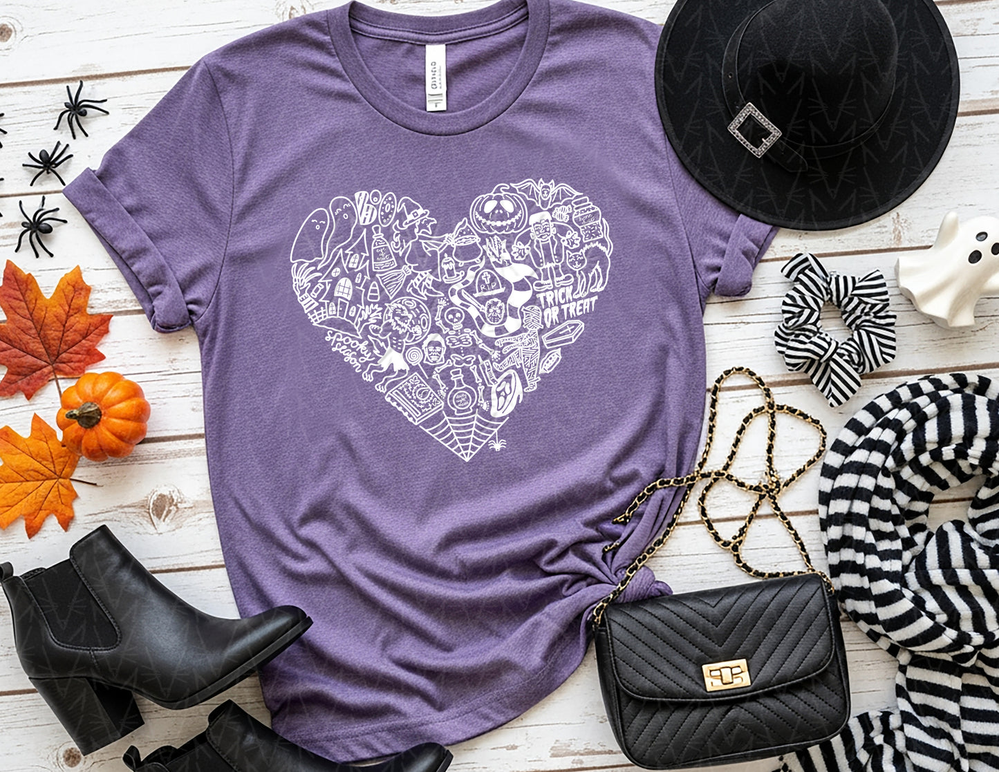 It's a Spooky Scary Kind of Love Shirt (White Graphic)