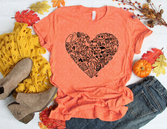 It's a Spooky Scary Kind of Love Shirt (Black Graphic) - CLOSET CLEANOUT SALE!