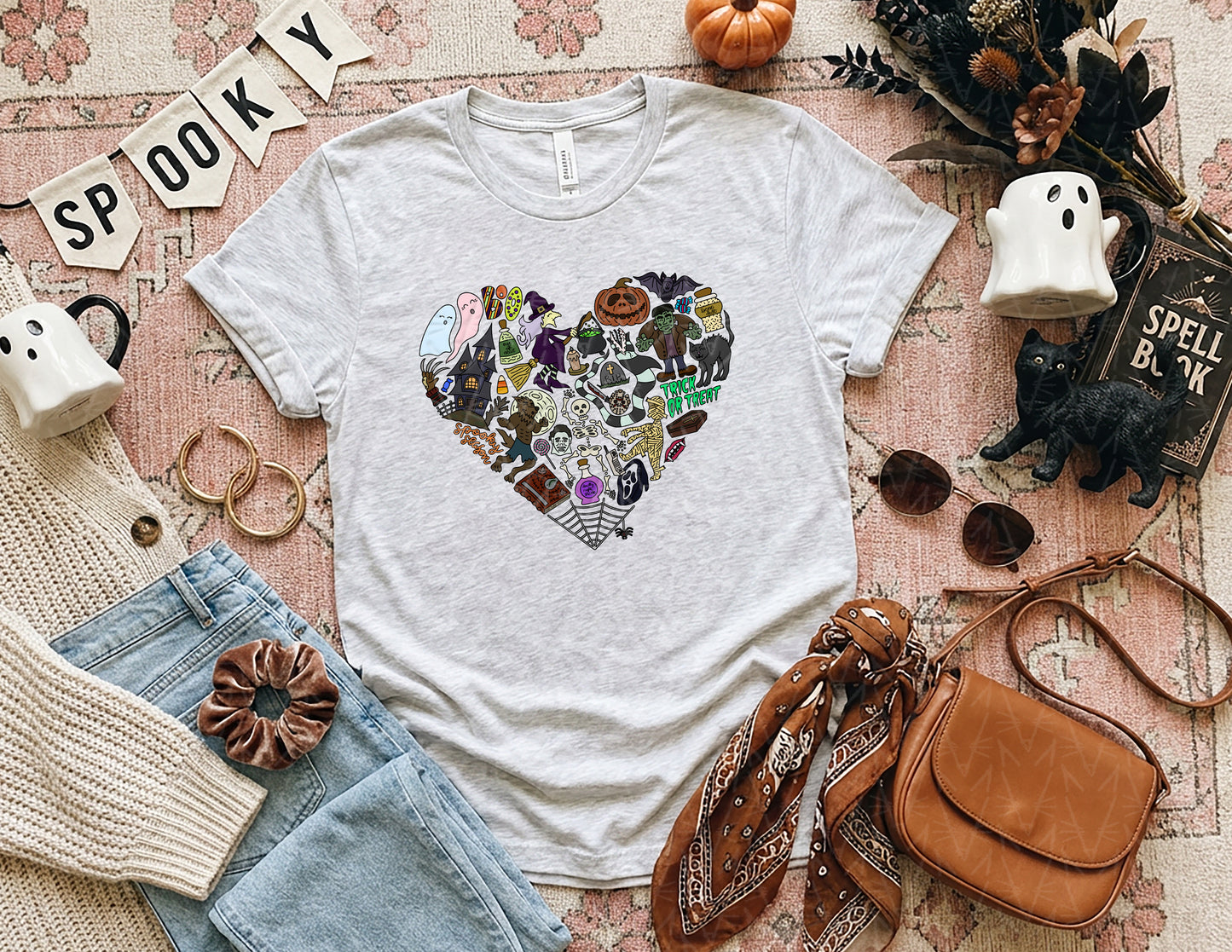 It's a Spooky Scary Kind of Love Shirt (Full Color Graphic)