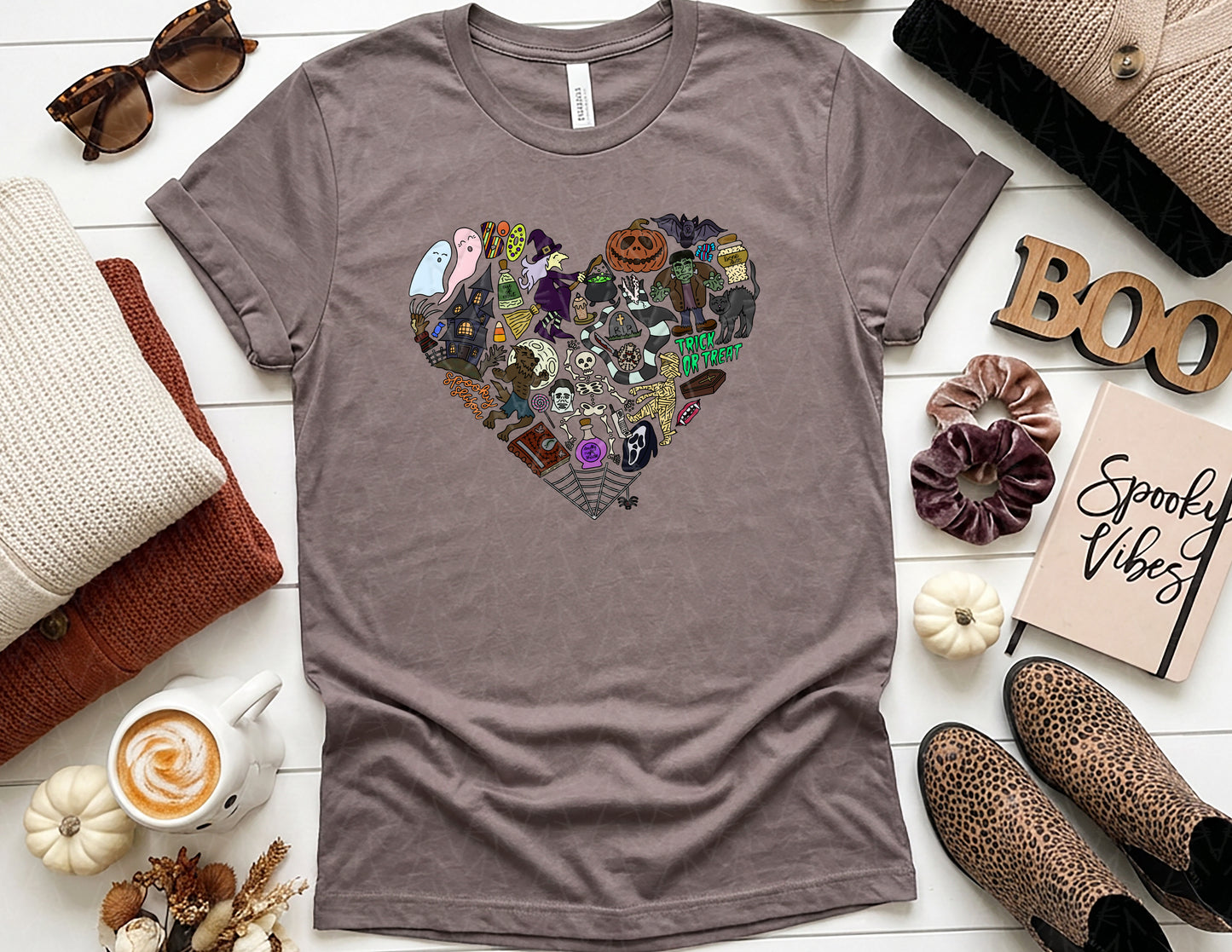 It's a Spooky Scary Kind of Love Shirt (Full Color Graphic)