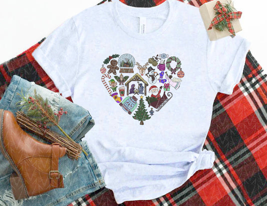 Keep Christmas in your Heart Shirt (Full Color Graphic)