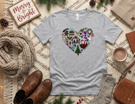 Keep Christmas in your Heart Shirt (Full Color Graphic)